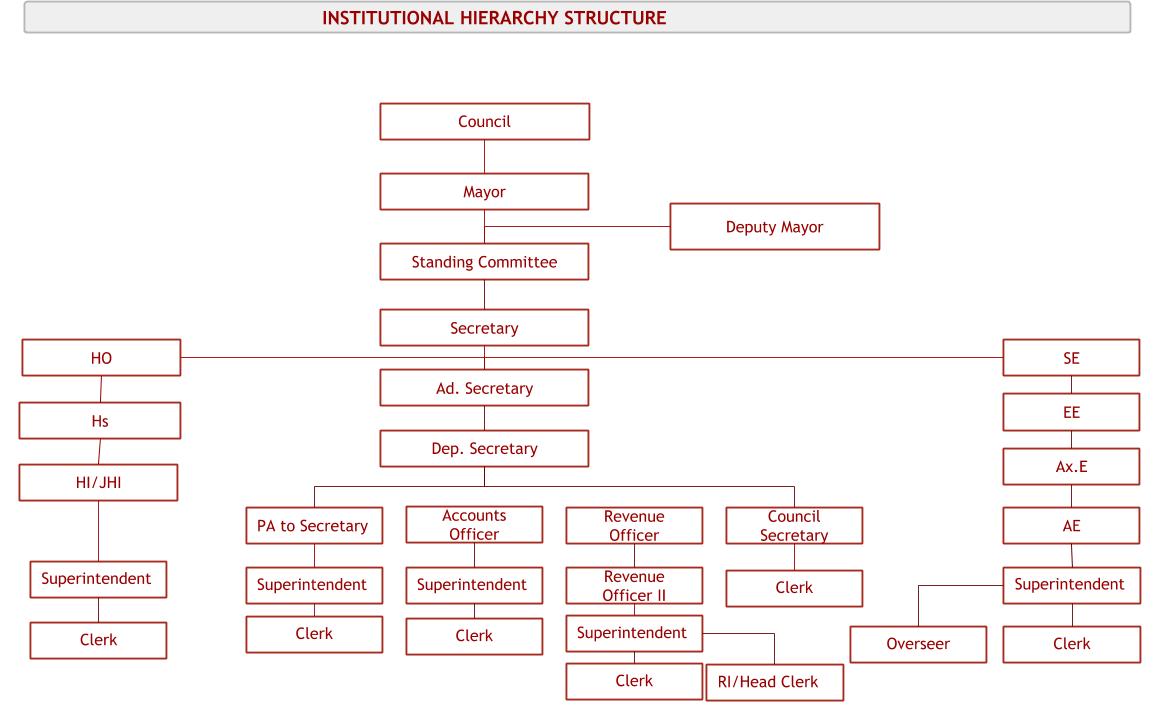 INSTITUTIONAL HIERARCHY 